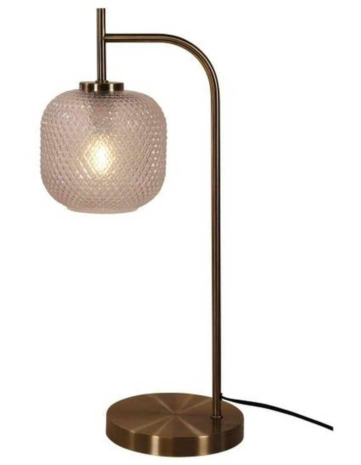 Cross Table Lamp in Antique Brass image 3