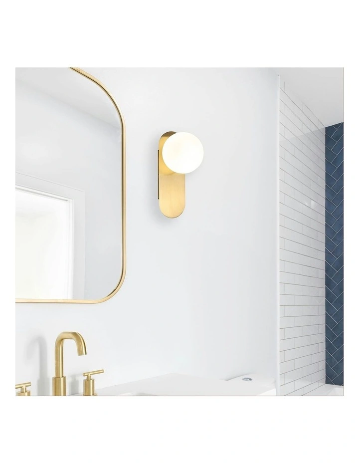 Ping G9 Wall Light in Satin Brass image 2