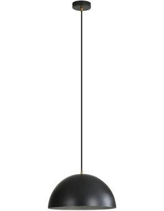 Lexi 35 Dome Pendant Light in Black