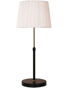 Sofie Height Adjustable Table Lamp in Black