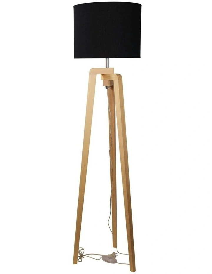 Lund Complete Floor Lamp in Black image 3