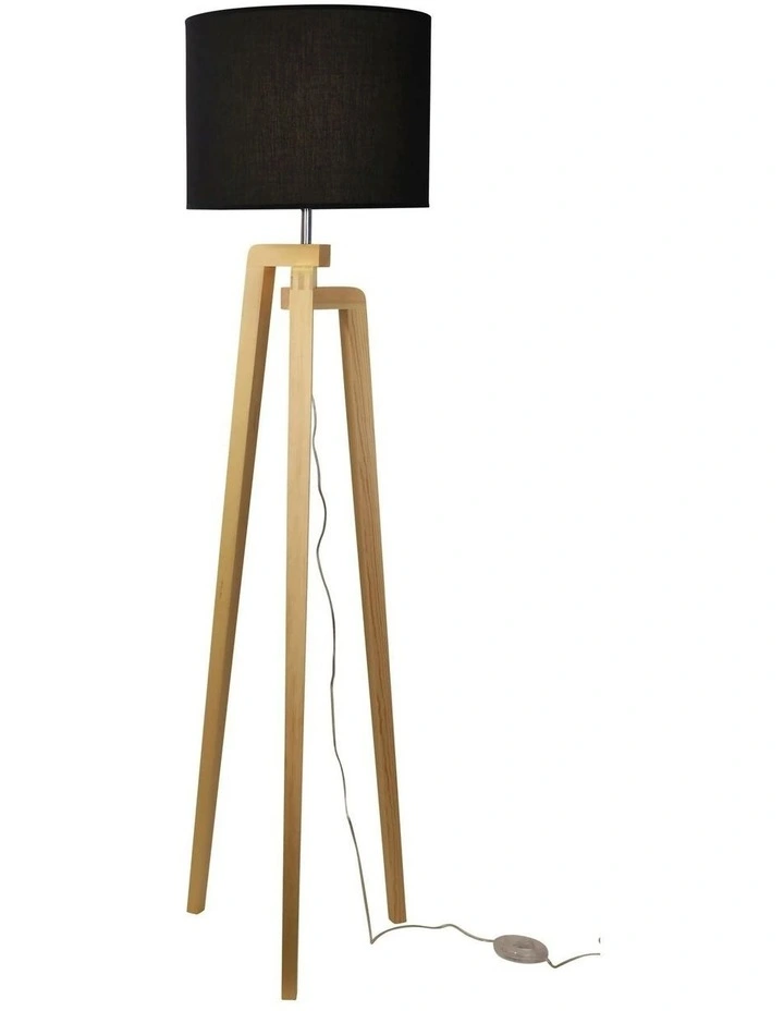 Lund Complete Floor Lamp in Black image 4