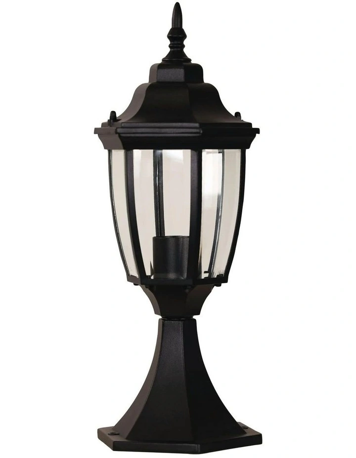 Highgate Newell Pillar Light Black image 1