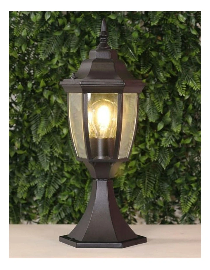 Highgate Newell Pillar Light Black image 2