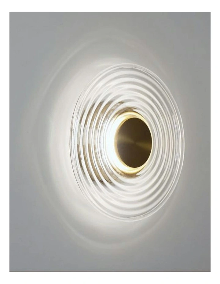Cincin Tri-Colour LED Wall Light in Brass image 2