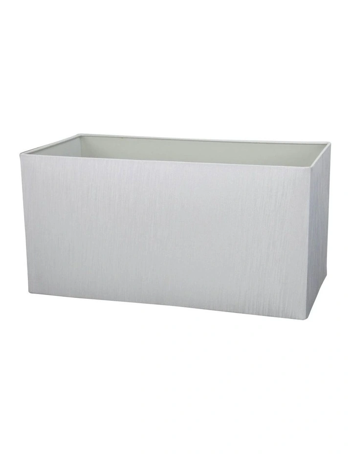 Pearl Rectangle Lamp Shade 50cm in White image 1