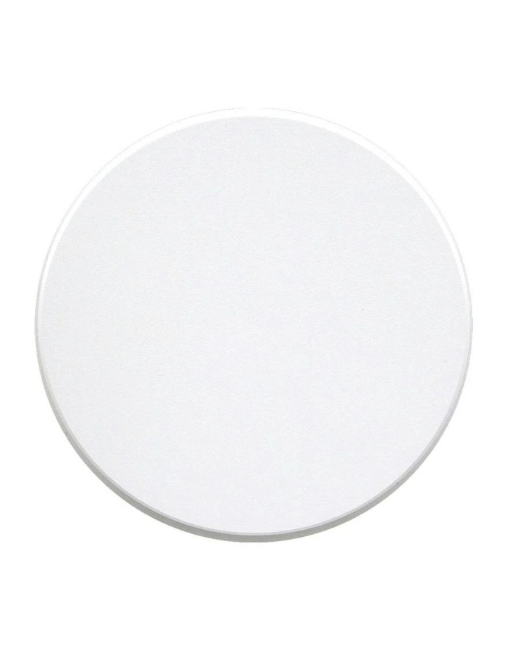 Orlan LED Colouring Disc Wall Sconce 250mm in White image 1