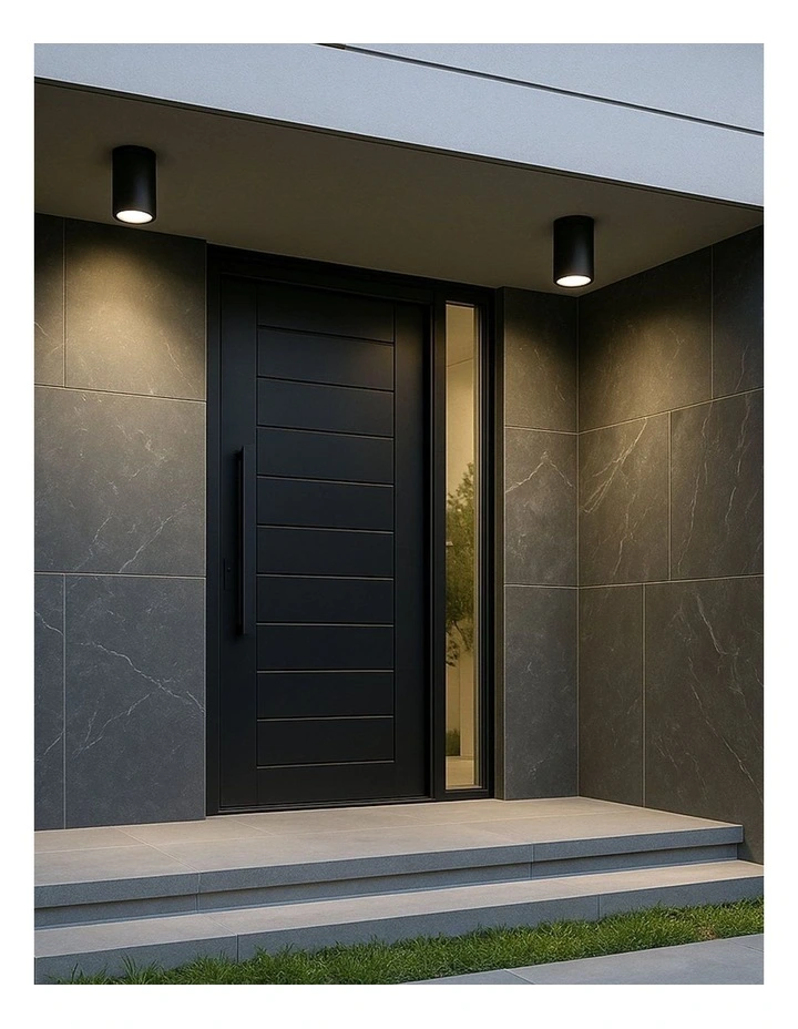 Myren Outdoor Ceiling Light in Black image 2