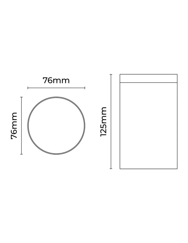 Myren Outdoor Ceiling Light in Black image 4