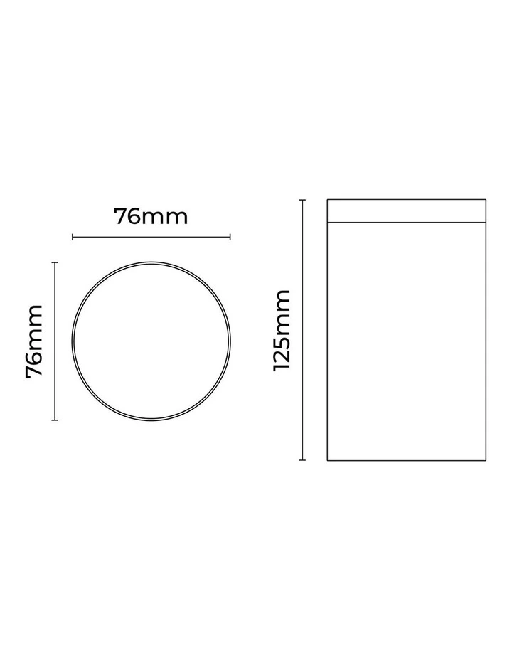 Myren Outdoor Ceiling Light in Black image 4