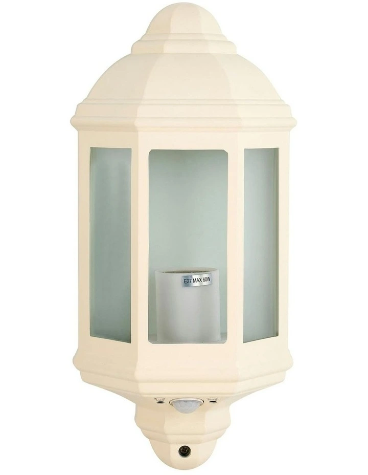 Avara Outdoor Wall Sconce With Sensor in Beige image 1