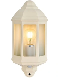 Avara Outdoor Wall Sconce With Sensor in Beige
