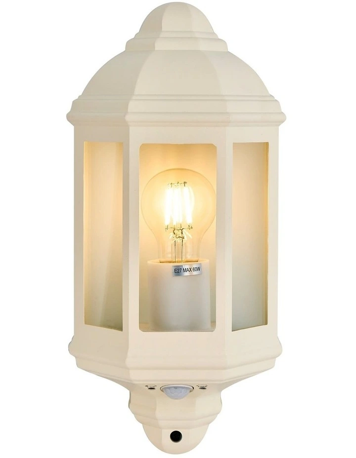 Avara Outdoor Wall Sconce With Sensor in Beige image 1