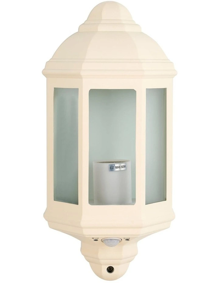 Avara Outdoor Wall Sconce With Sensor in Beige image 3