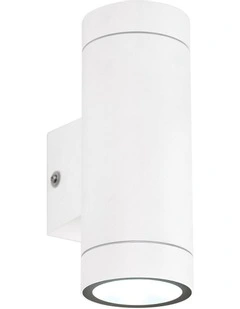 Truvo Down Outdoor Wall Light in White
