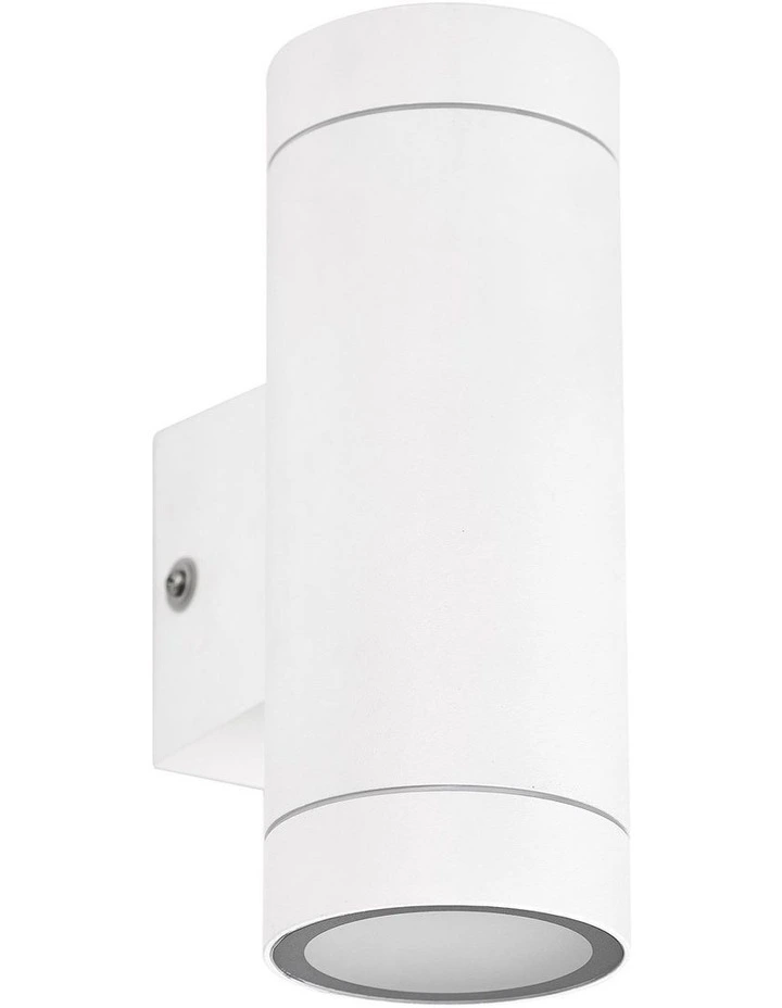 Truvo Down Outdoor Wall Light in White image 3