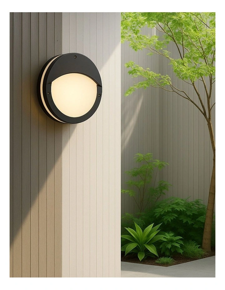 Omira CCT LED Outdoor Bunker With Eyelid in Black image 2