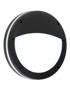 Omira CCT LED Outdoor Bunker With Eyelid in Black