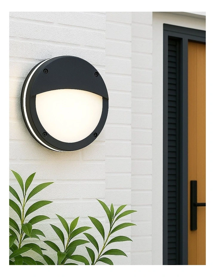 Omira CCT LED Outdoor Bunker With Eyelid in Black image 2