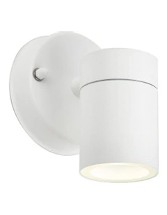Zyven Fixed Single Outdoor Wall Light in White