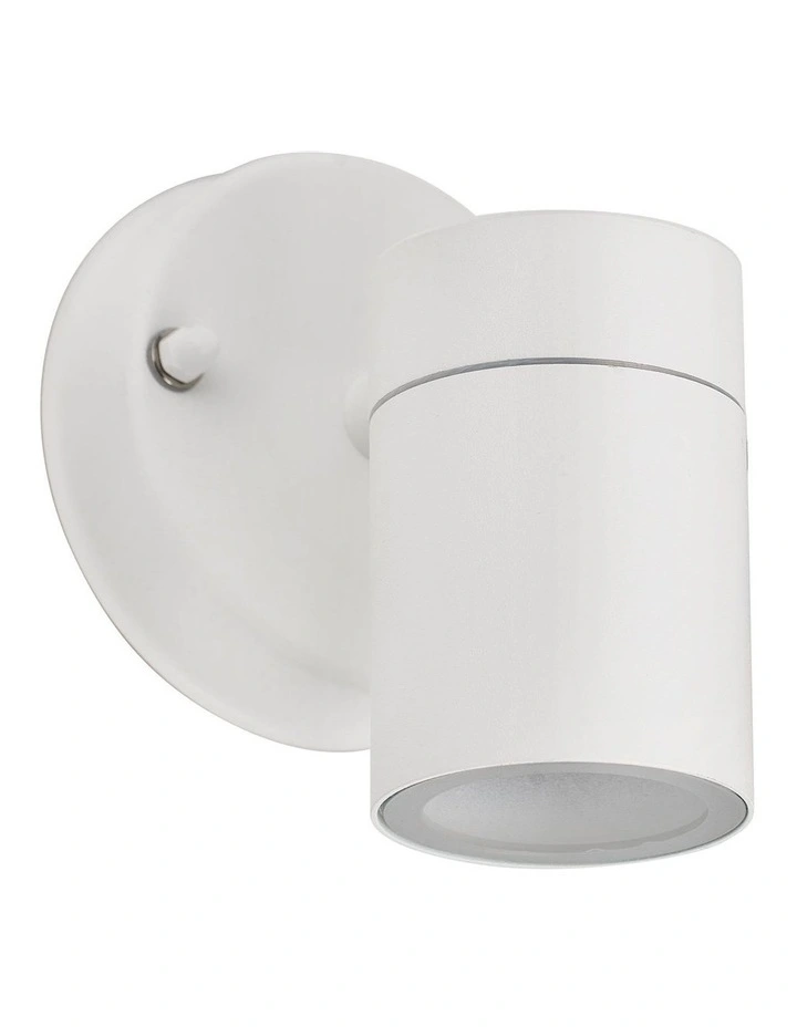 Zyven Fixed Single Outdoor Wall Light in White image 3