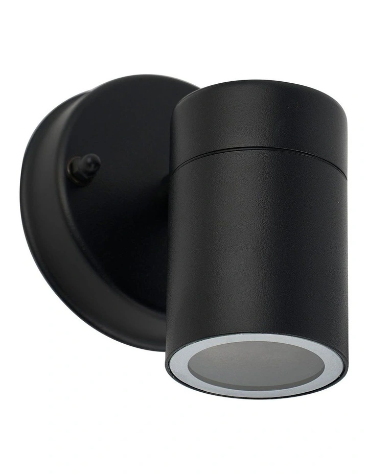 Zyven Fixed Single Outdoor Wall Light in Black image 3