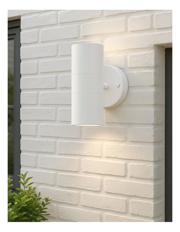 Zyven 2 Outdoor Wall Light in White image 2