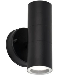 Zyven 2Lights Outdoor Wall Light in Black