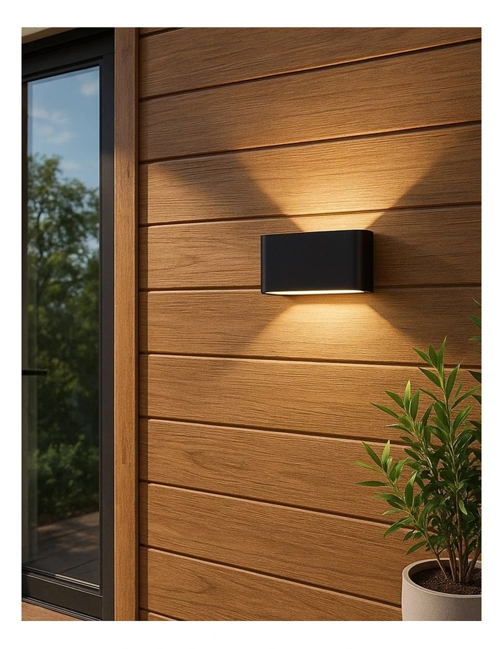 Elaro CCT LED Outdoor Wall Light in Black image 2