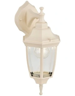 Lunor Down Outdoor Wall Light in Beige