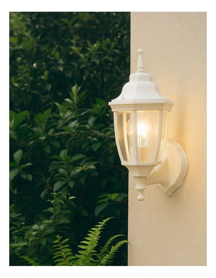 Sylva Up Outdoor Wall Light in Beige image 3