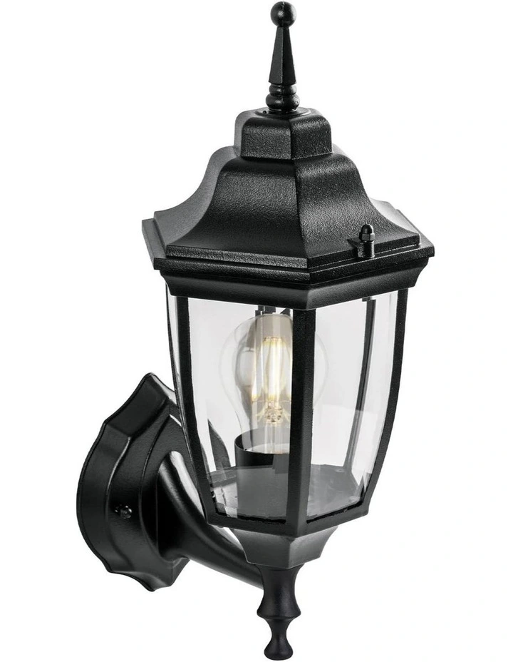 Sylva Up Outdoor Wall Light in Black image 1