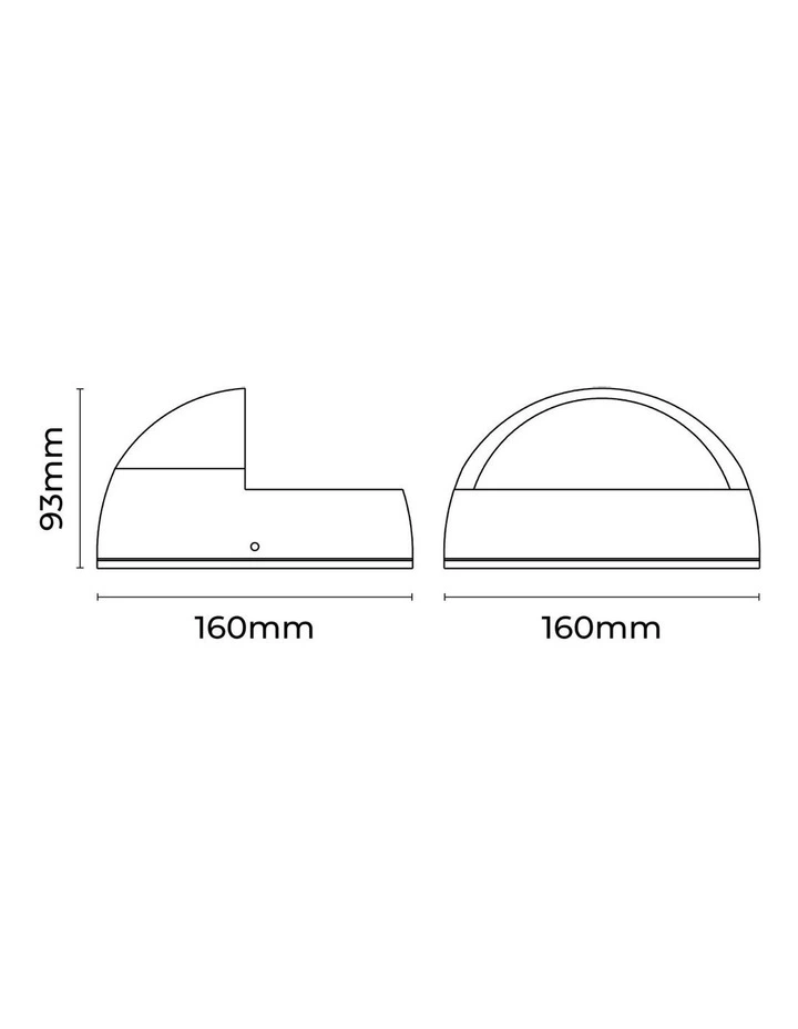 Brano LED CCT Step Light with Eyelid in Black image 4