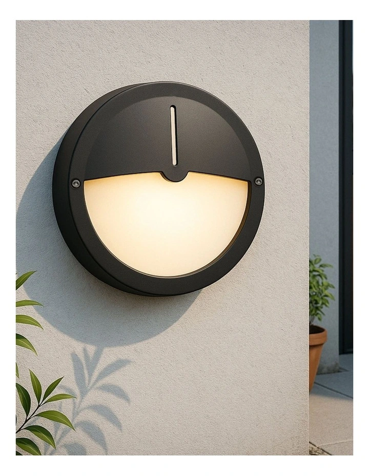 Talvia LED CCT Outdoor Bunker with Eyelid in Black image 2