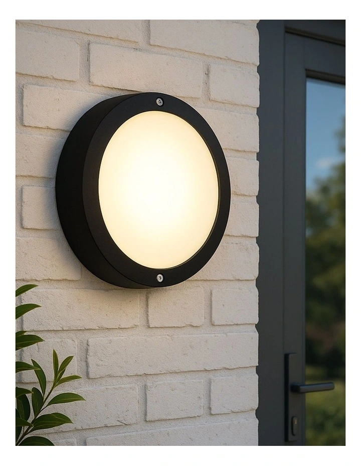 Talvia LED CCT Outdoor Bunker in Black image 2