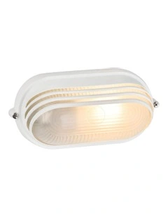 Virell Oval Louvered Outdoor Bunker in White