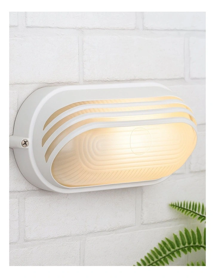 Virell Oval Louvered Outdoor Bunker in White image 2