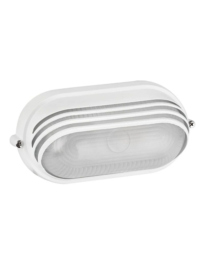 Virell Oval Louvered Outdoor Bunker in White image 3