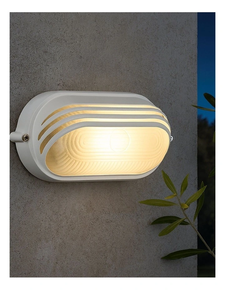 Virell Oval Louvered Outdoor Bunker in White image 4