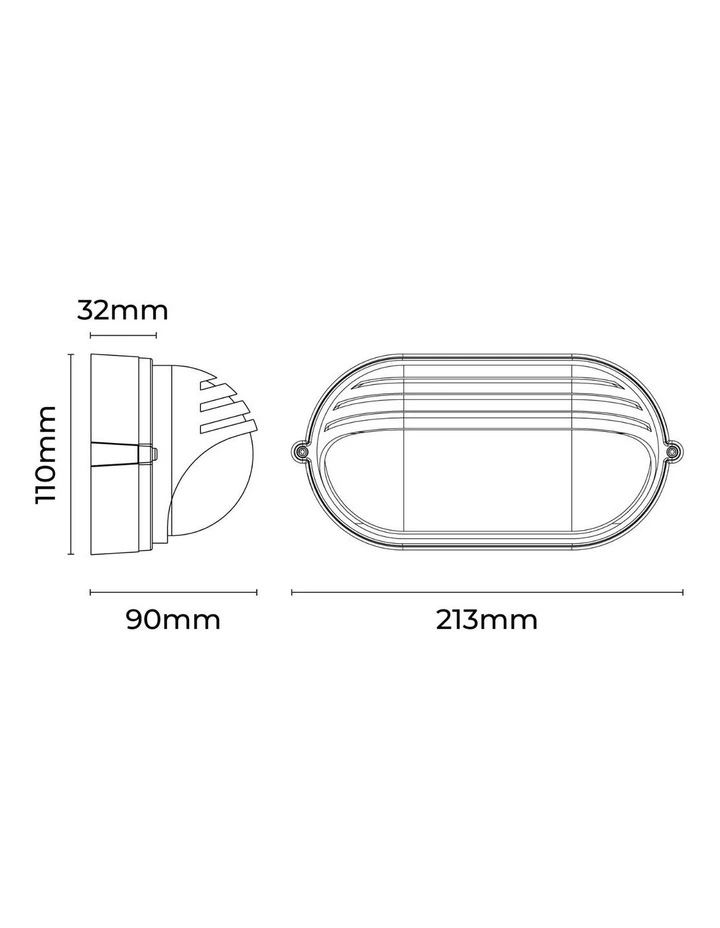 Virell Oval Louvered Outdoor Bunker in White image 5