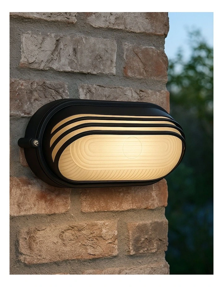 Virell Oval Louvered Outdoor Bunker in Black image 2