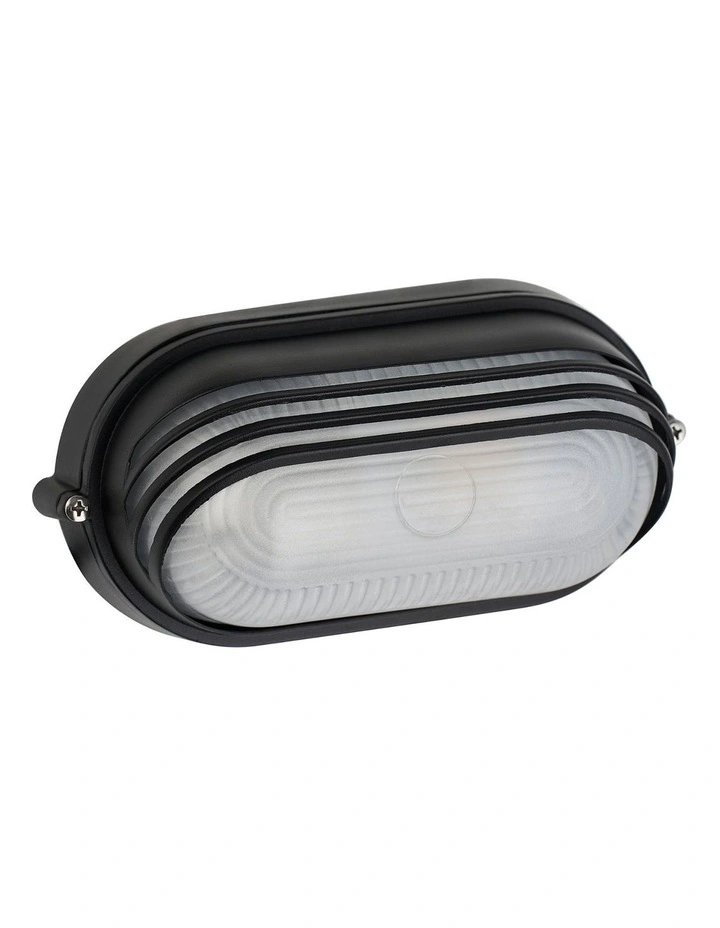 Virell Oval Louvered Outdoor Bunker in Black image 3