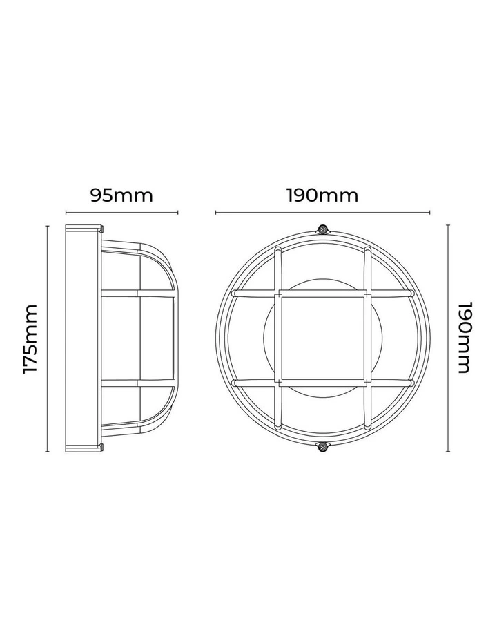 Duro Round Caged Outdoor Bunker in Black image 4