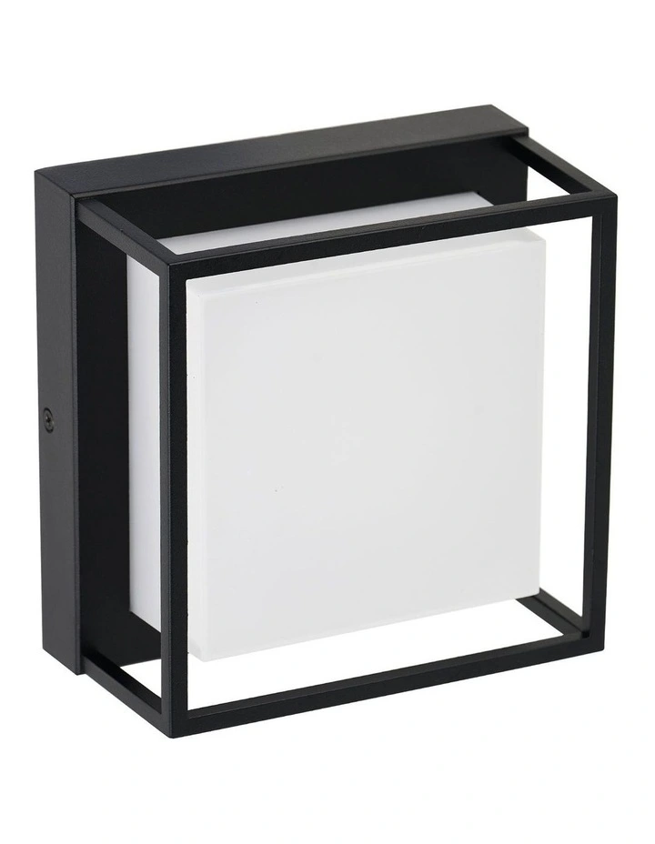 Clyro Frame CCT LED Outdoor Wall Light in Black image 3