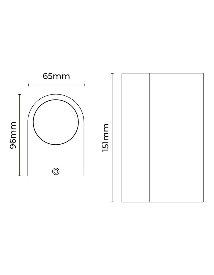 Olaris 2lt Up/Down Outdoor Wall Light in Rusty image 4