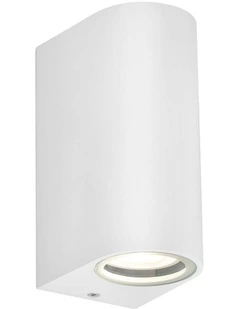 Olaris 2lt Up/Down Outdoor Wall Light in White
