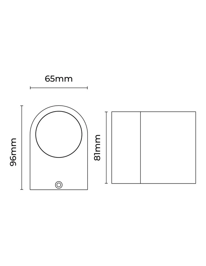 Olaris Outdoor Wall Light in Rusty image 4
