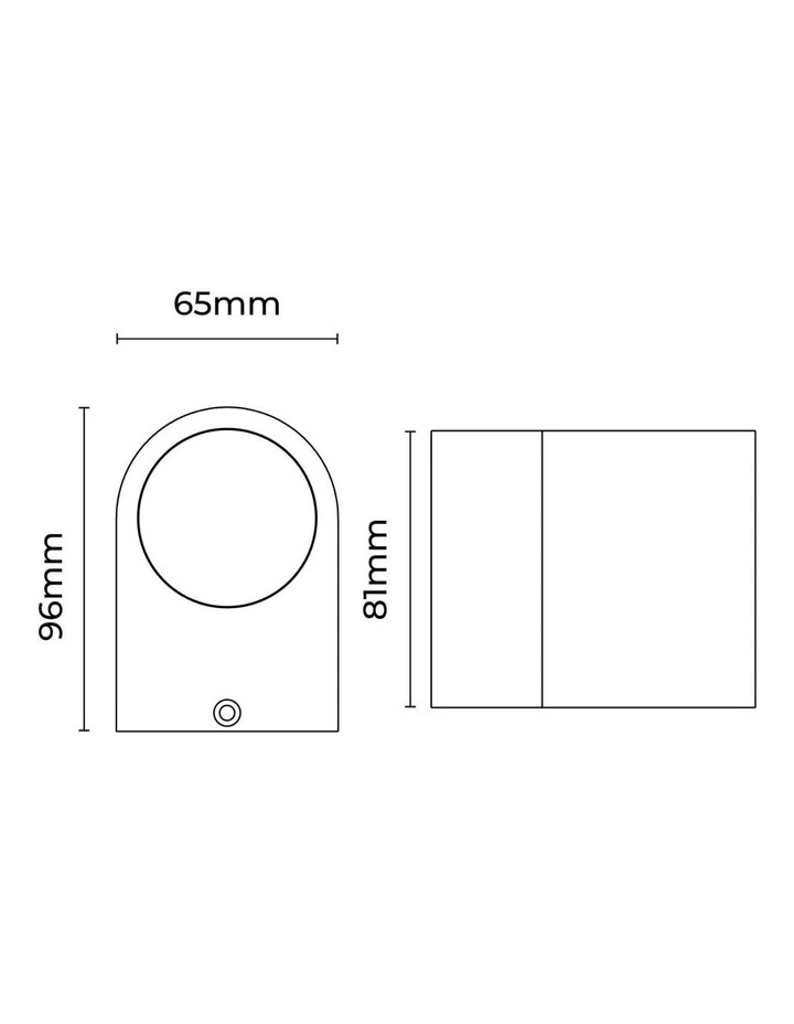 Olaris Outdoor Wall Light in Grey image 4