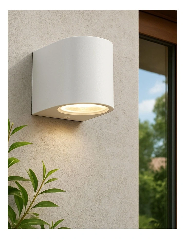 Olaris Outdoor Wall Light in White image 2