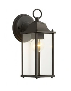 Quorra Outdoor Wall Light in Black